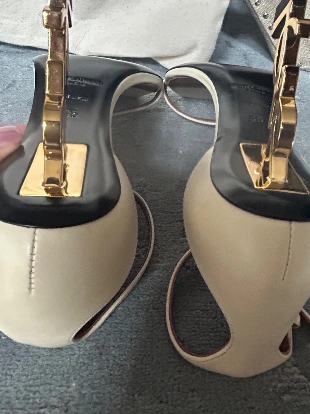 Saint Laurent YSL Opyum Logo Heels - Picture 7 of 12